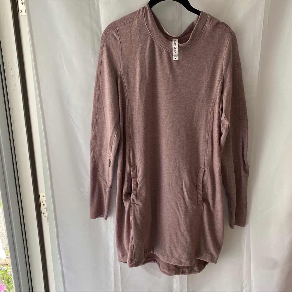 NWOT Athleta dress tunic in Palermo Pink SZ M. Very soft - Picture 13 of 14